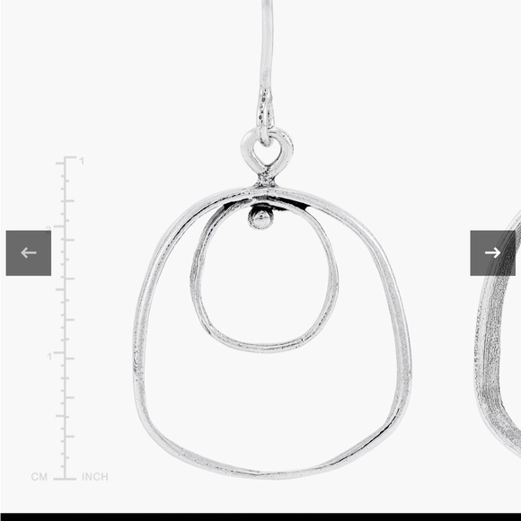 Doubles Frame Drop Earrings by Silpada new - Picture 4 of 4